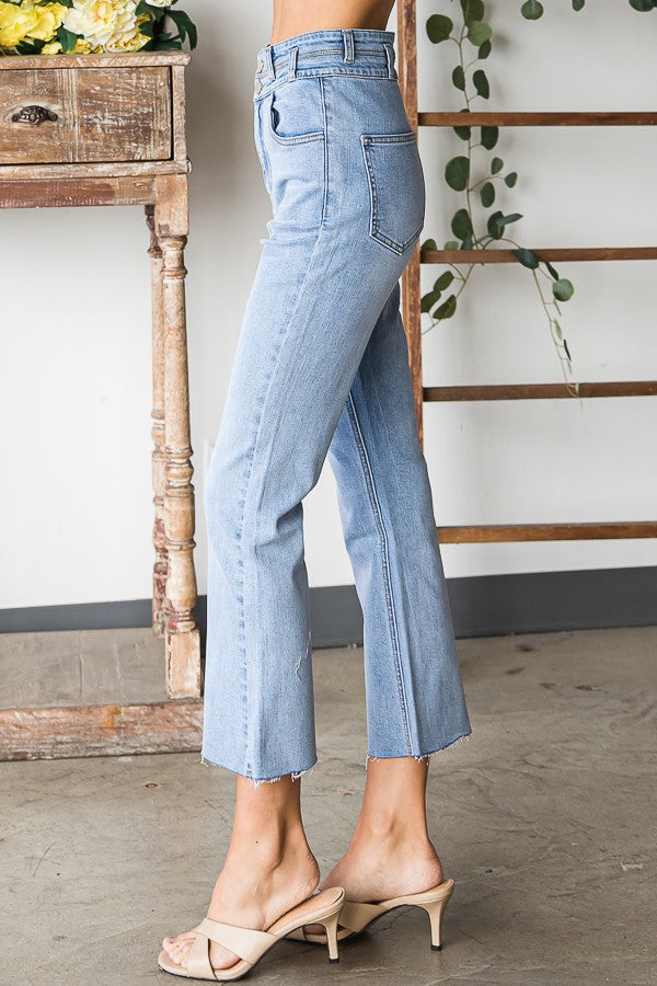 Oli & Hali Washed Double Waist Band Pants