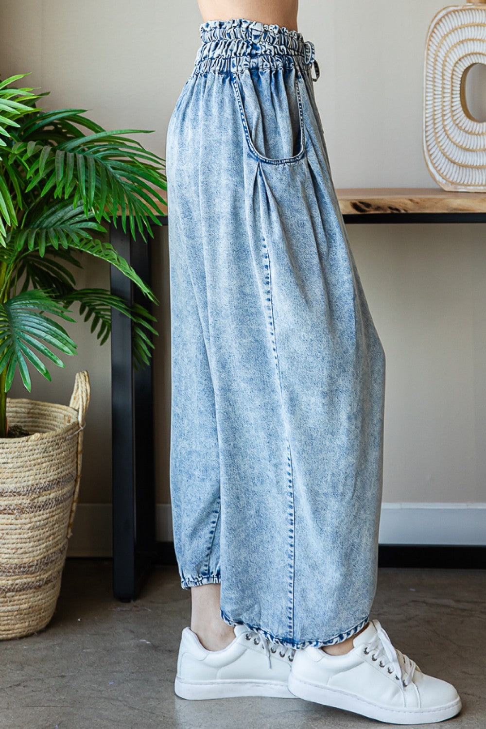 Oli & Hali Washed Tencel Baggy Jogger Pants