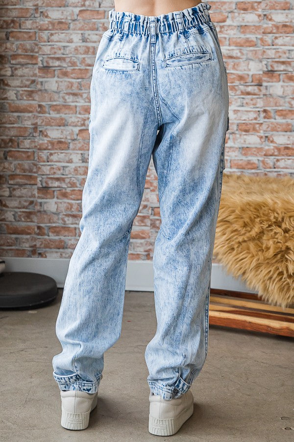 Oli & Hali Cargo Denim Relaxed Fit Pants