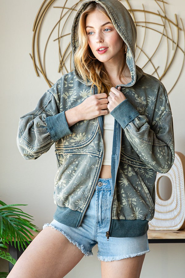 Oli & Hali Printed Jacket Hood Jacket