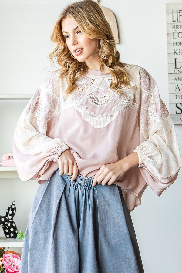 Oli & Hali Embroidered Top