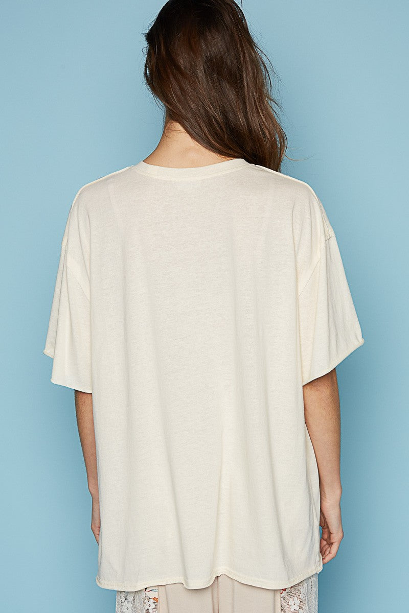 POL Round Neck Short Sleeve Basic Solid Top