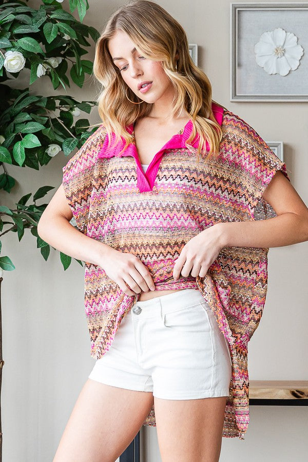 Oli & Hali Stripped Sleeveless Knit Top