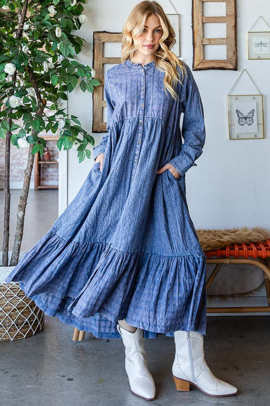  Oli & Hali Boho Long Cotton Duster Dress | Roulhac Fashion Boutique