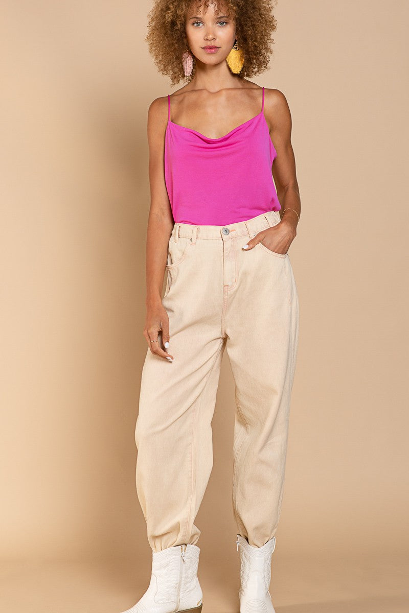 POL Rose Petal Sleeveless Tank Top