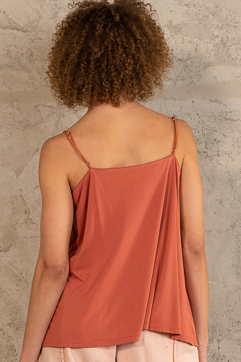 POL Rose Petal Sleeveless Tank Top