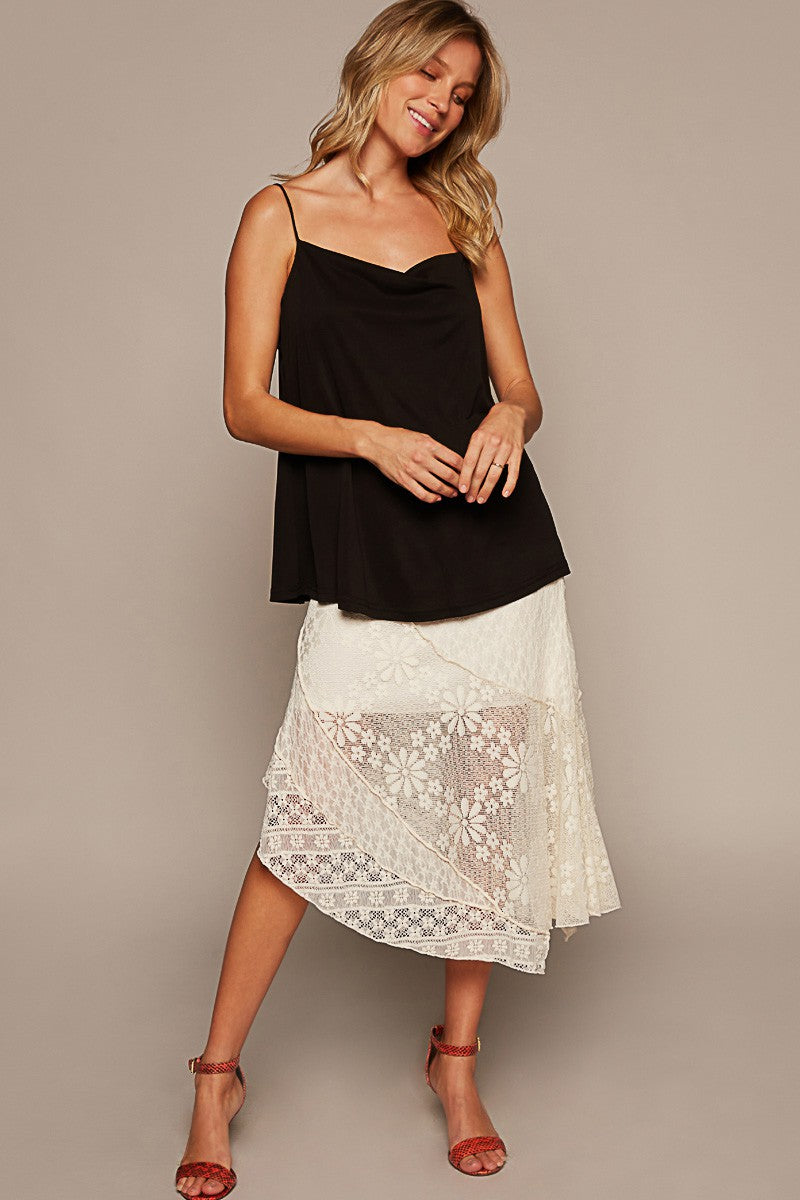 POL Rose Petal Sleeveless Tank Top