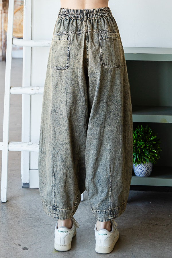 Oli & Hali Washed Baggy Relaxed Fit Pants