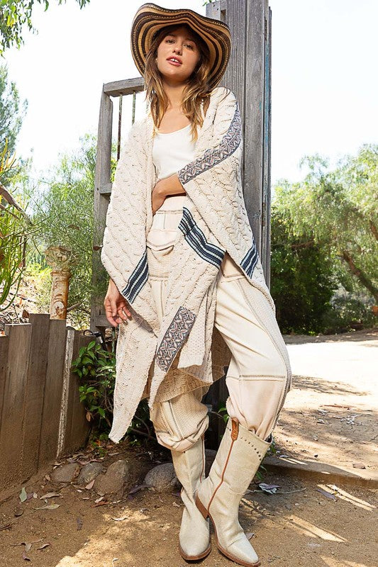 POL Sleeveless Relaxed Fit Open Front Thick Cardigan - Roulhac Fashion Boutique