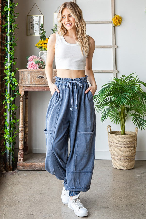 Oli & Hali Mineral Washed Terry Jogger Pants