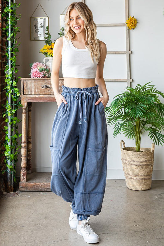 Oli & Hali Mineral Washed Terry Jogger Pants