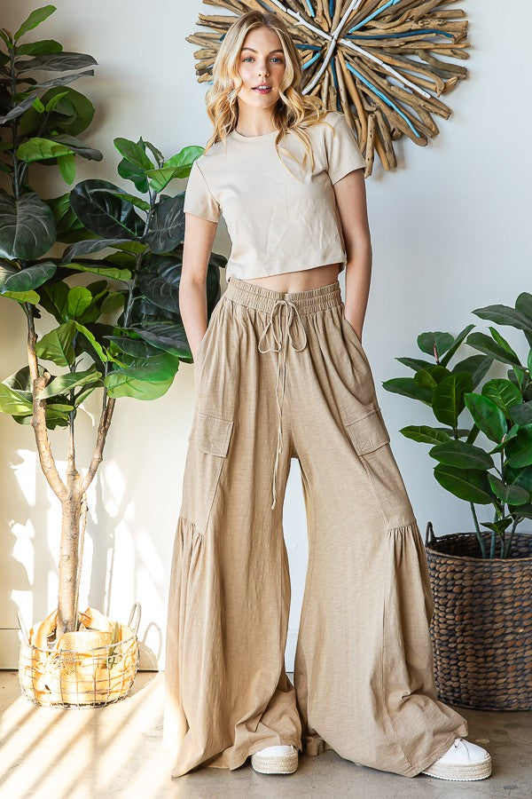 Oli & Hali Washed Knit Relaxed Fit Pants