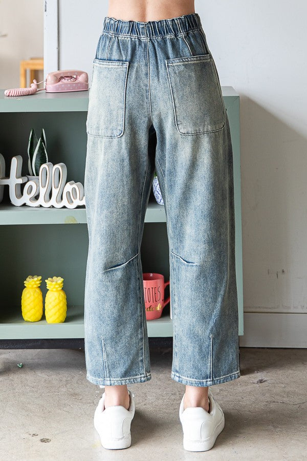 Oli & Hali Washed Baggy Jean Pants