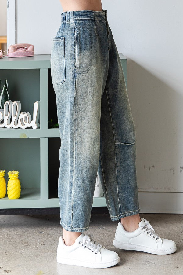 Oli & Hali Washed Baggy Jean Pants