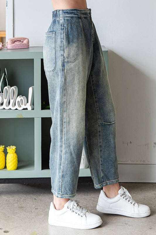 Oli & Hali Washed Baggy Jean Pants
