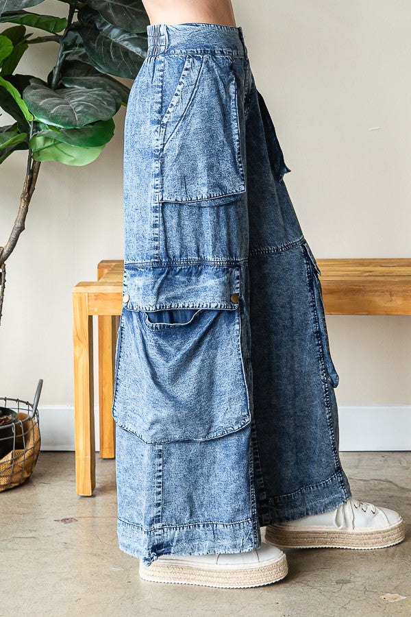 Oli & Hali Mineral Washed Cargo Pants