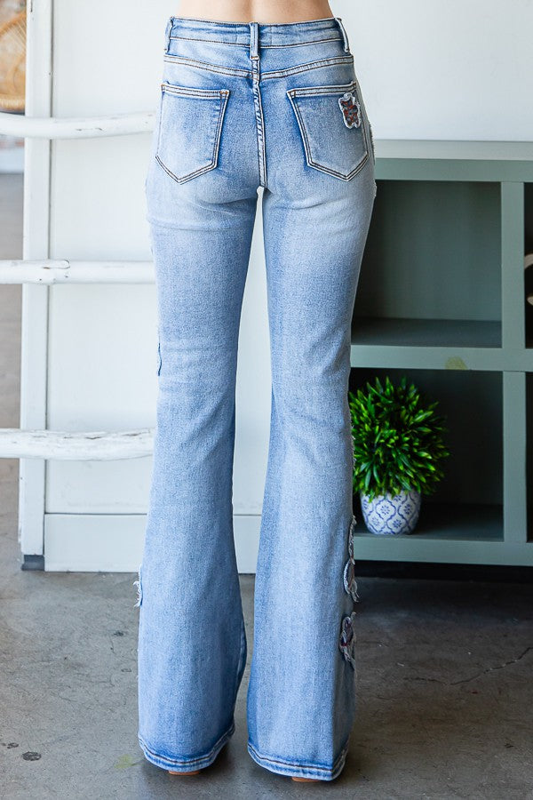 Oli & Hali Daisy Denim Relaxed Fit Pants