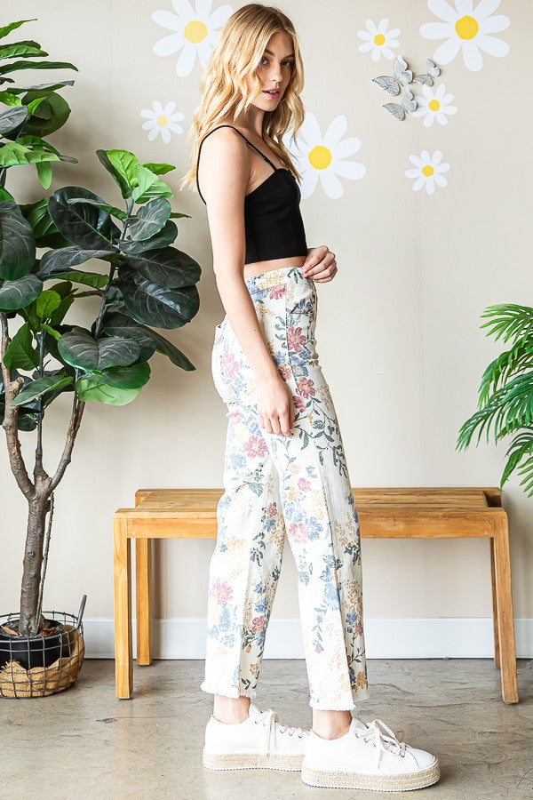 Oli & Hali Printed Relaxed Fit Pants