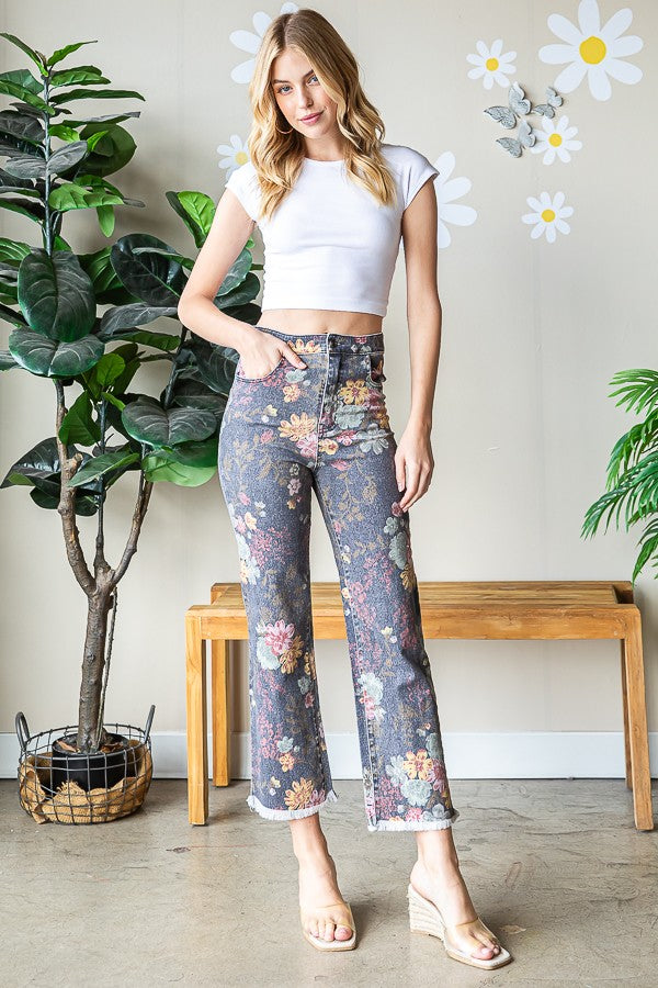 Oli & Hali Printed Relaxed Fit Pants