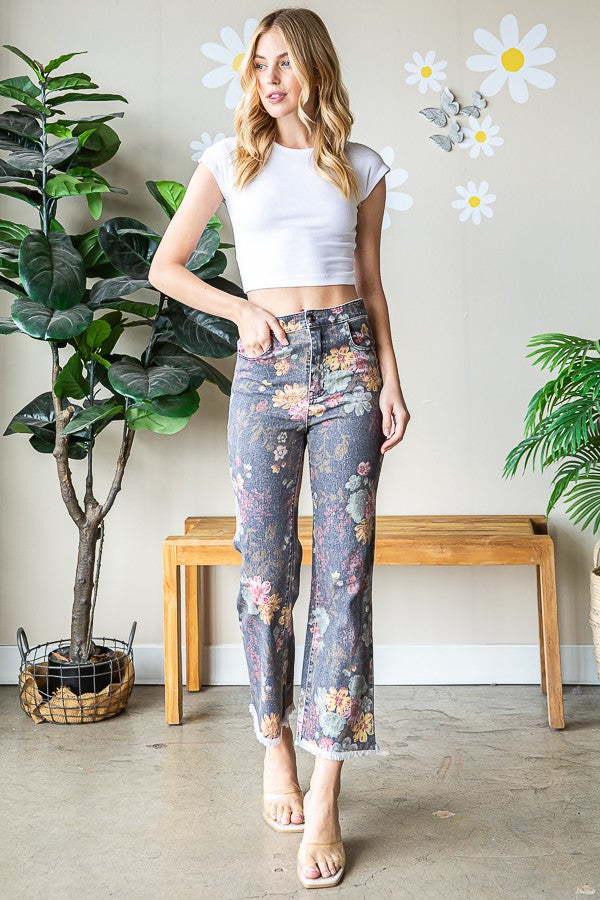 Oli & Hali Printed Relaxed Fit Pants