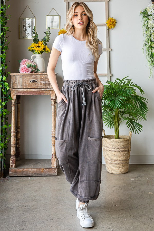 Oli & Hali Mineral Washed Terry Jogger Pants