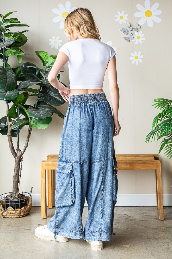 Oli & Hali Mineral Washed Cargo Pants