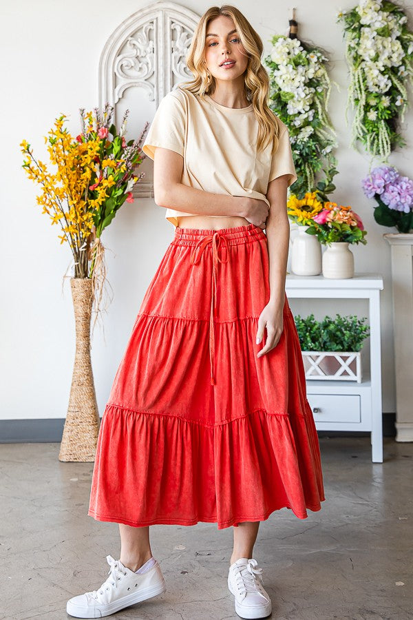 Oli & Hali Mineral Washed Tiered Pants