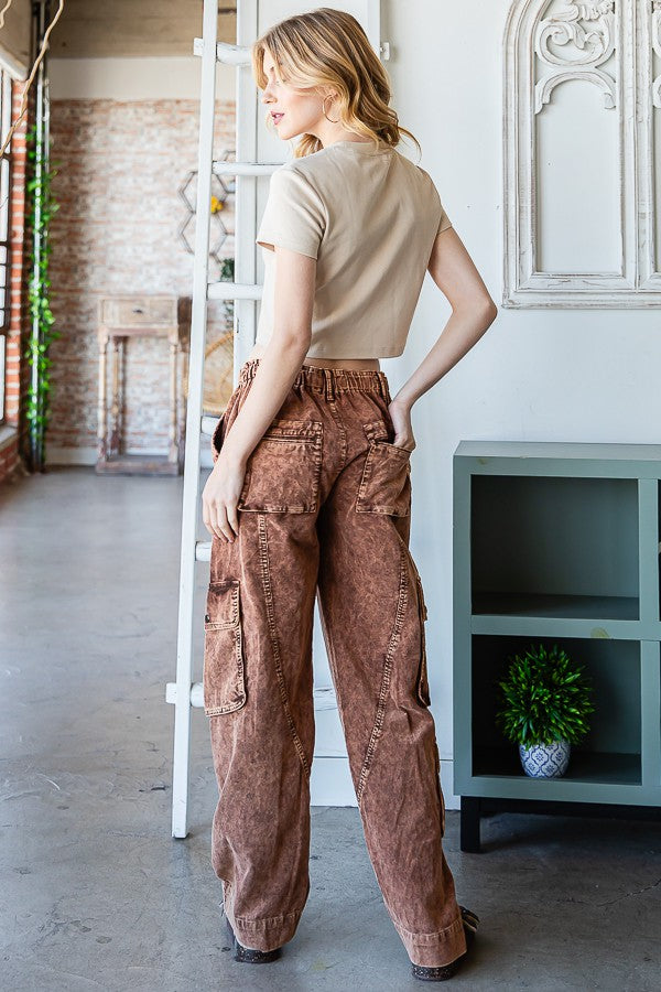 Oli & Hali Washed Corduroy Cargo Pants