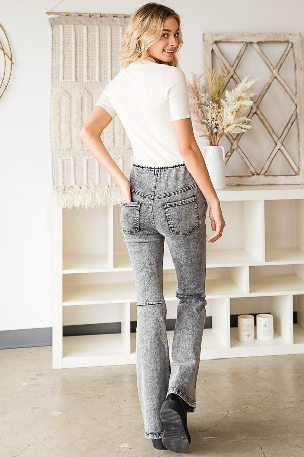 Oli & Hali Washed Fleece Bell Bottom Pants