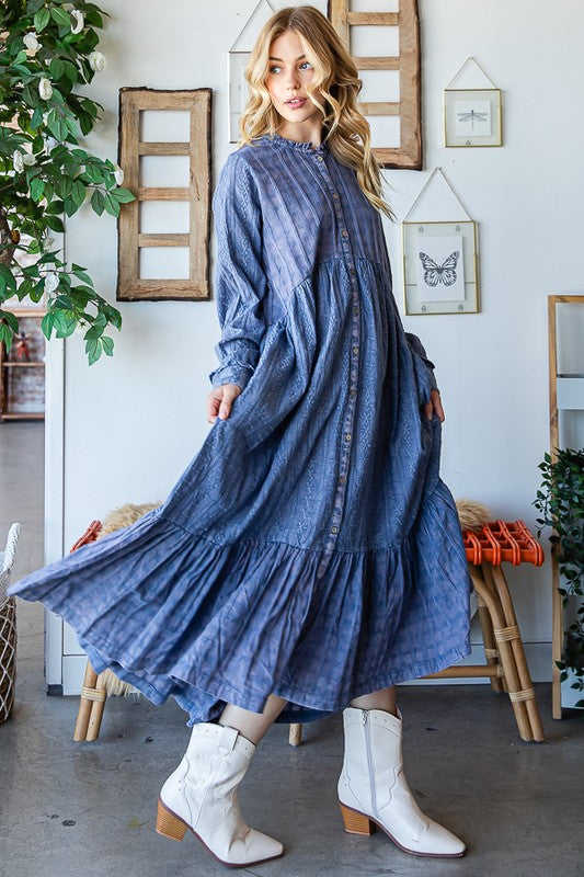 Oli & Hali Boho Long Cotton Duster Dress | Roulhac Fashion Boutique