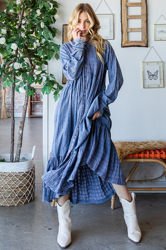  Oli & Hali Boho Long Cotton Duster Dress | Roulhac Fashion Boutique