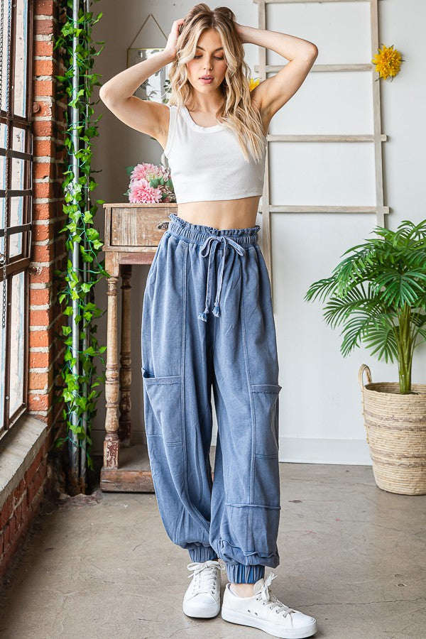 Oli & Hali Mineral Washed Terry Jogger Pants