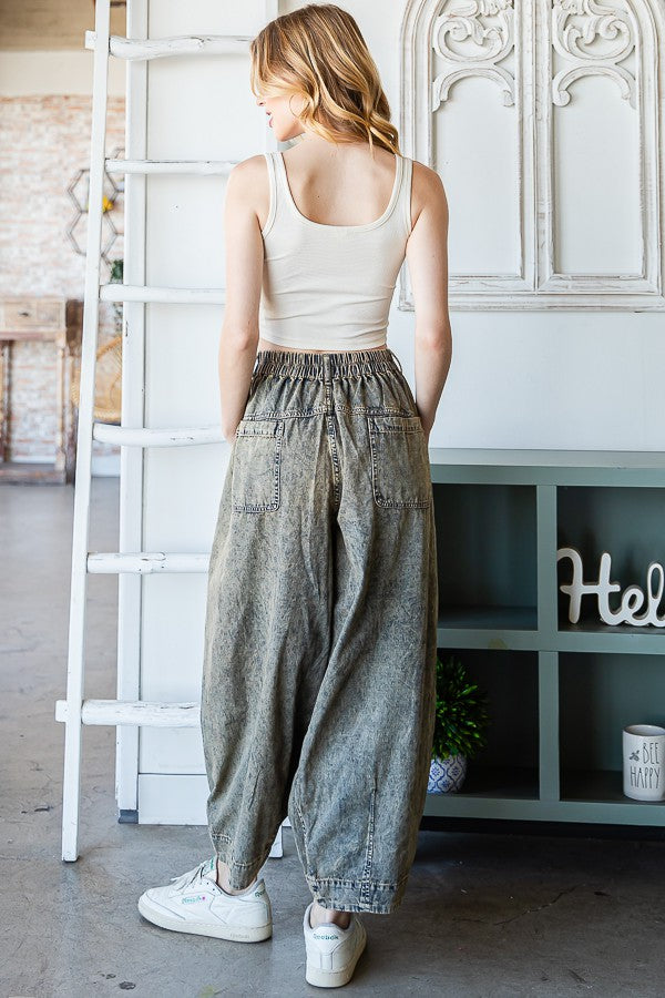 Oli & Hali Washed Baggy Relaxed Fit Pants
