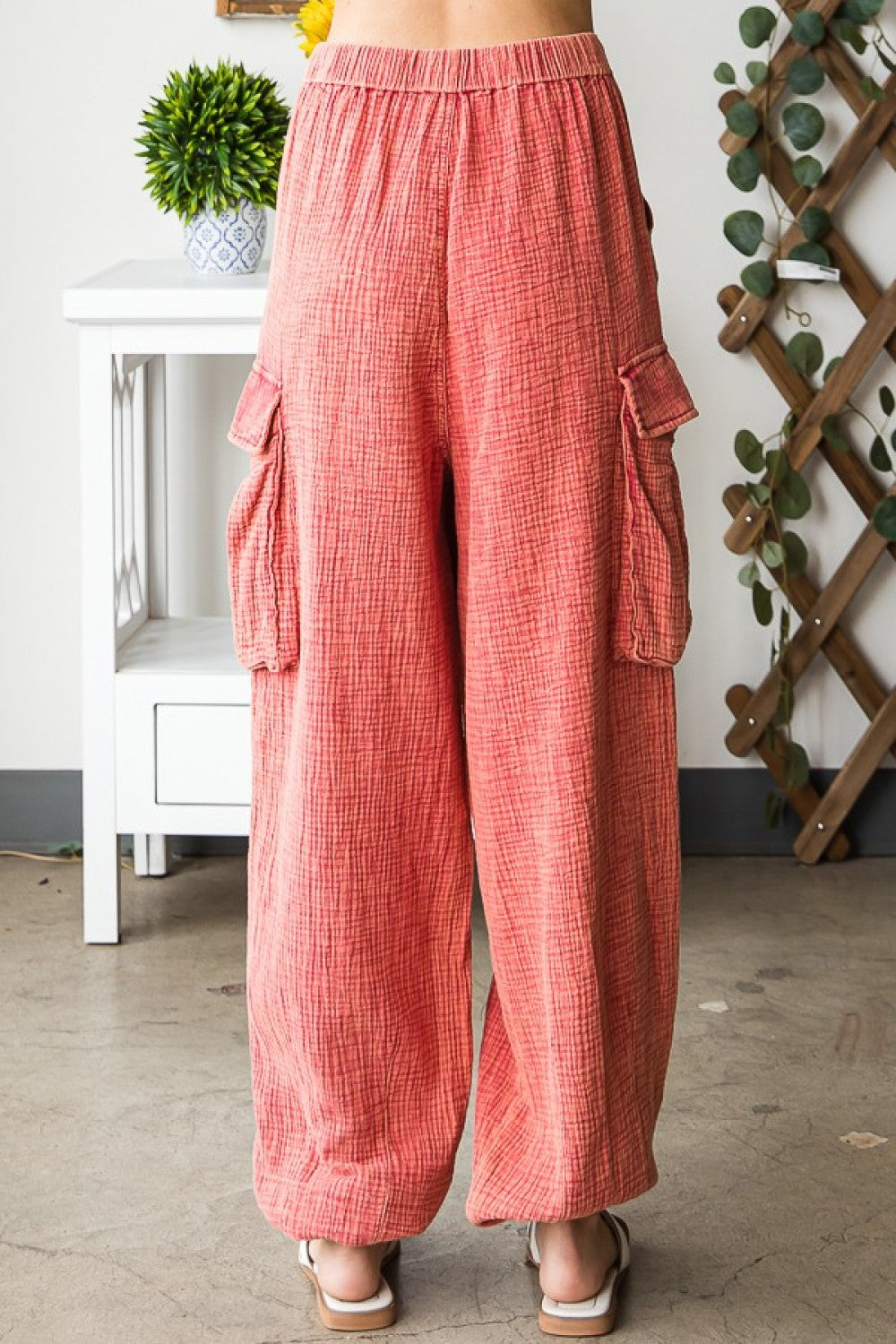 Oli & Hali Washed Baggy Cargo Relaxed Fit Pants