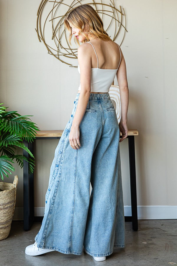 Oli & Hali Side-Open Denim Pants