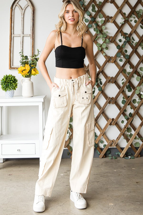 Oli & Hali Mineral Washed Cargo Pants