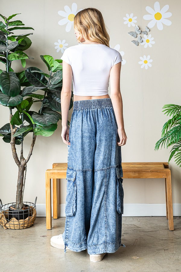 Oli & Hali Mineral Washed Cargo Pants