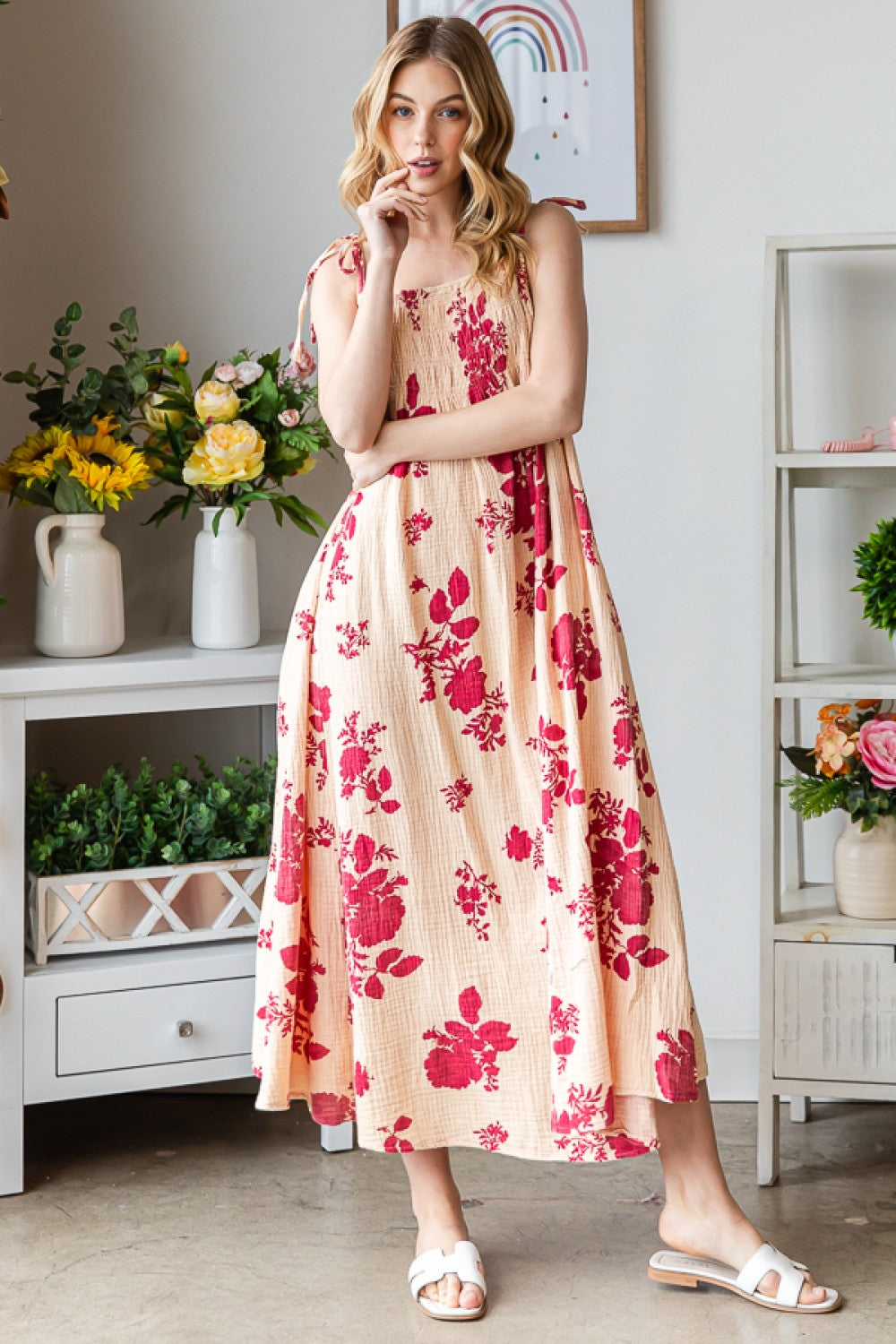 Oli & Hali Washed Print Maxi Dress