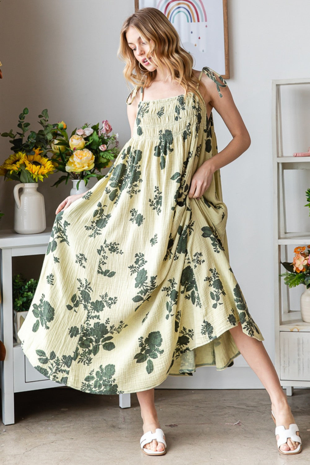 Oli & Hali Washed Print Maxi Dress