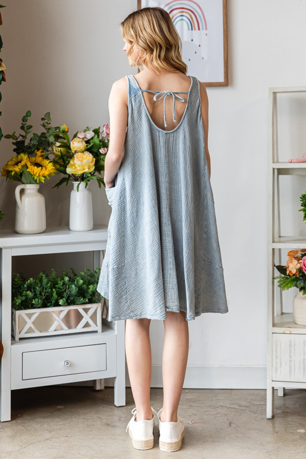 Oli & Hali Washed Sleeveless Oversized Dress