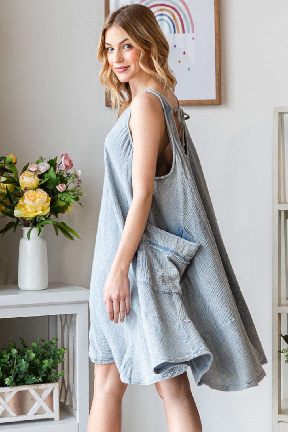 Oli & Hali Washed Sleeveless Oversized Dress