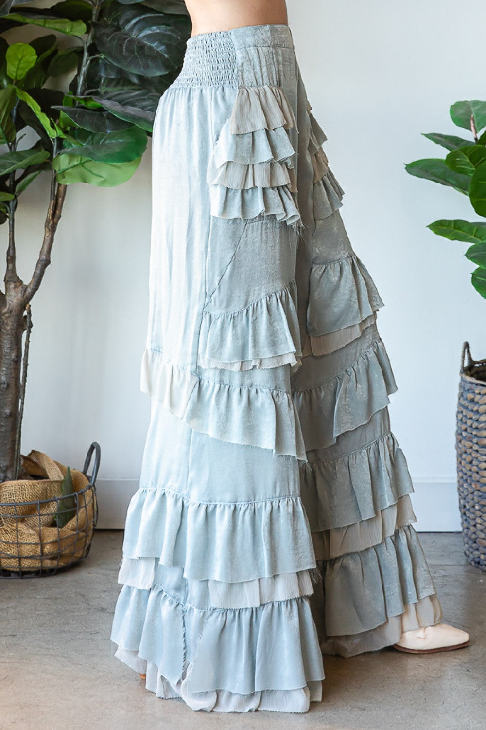 Oli & Hali Ruffle Patch Detail Relaxed Fit Pants