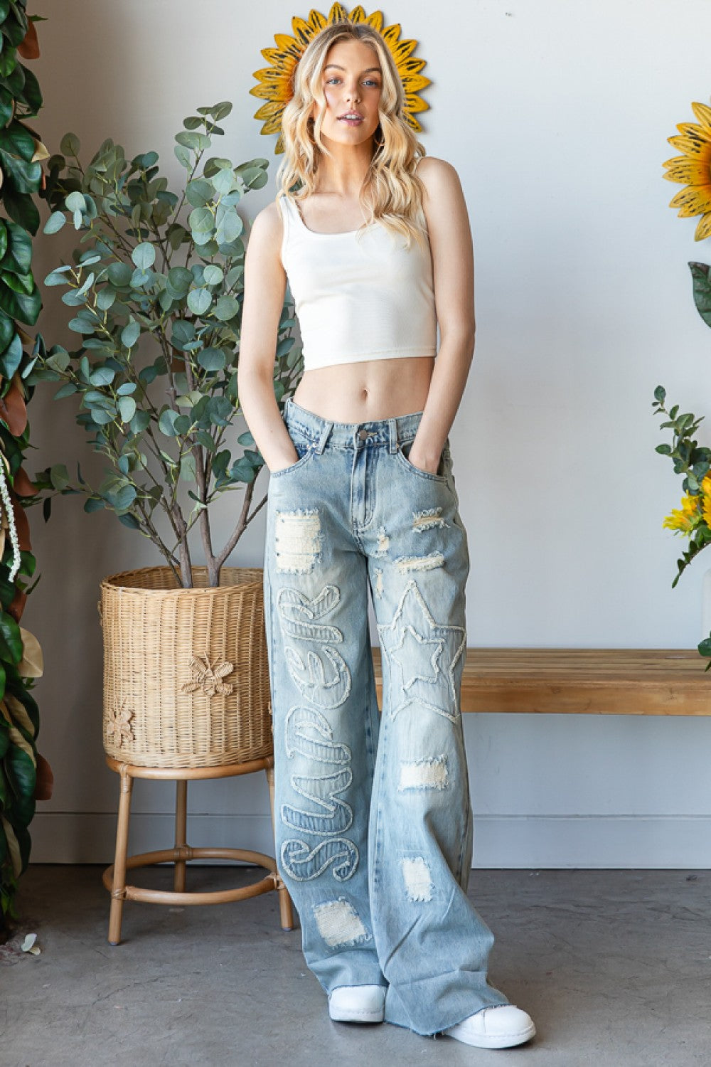 Oli & Hali Washed Super Star Jeans Pants