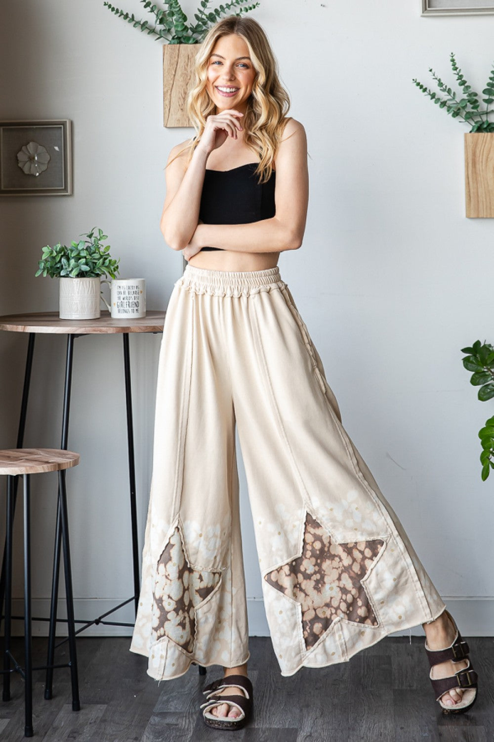 Oli & Hali Washed Star Knit Pants