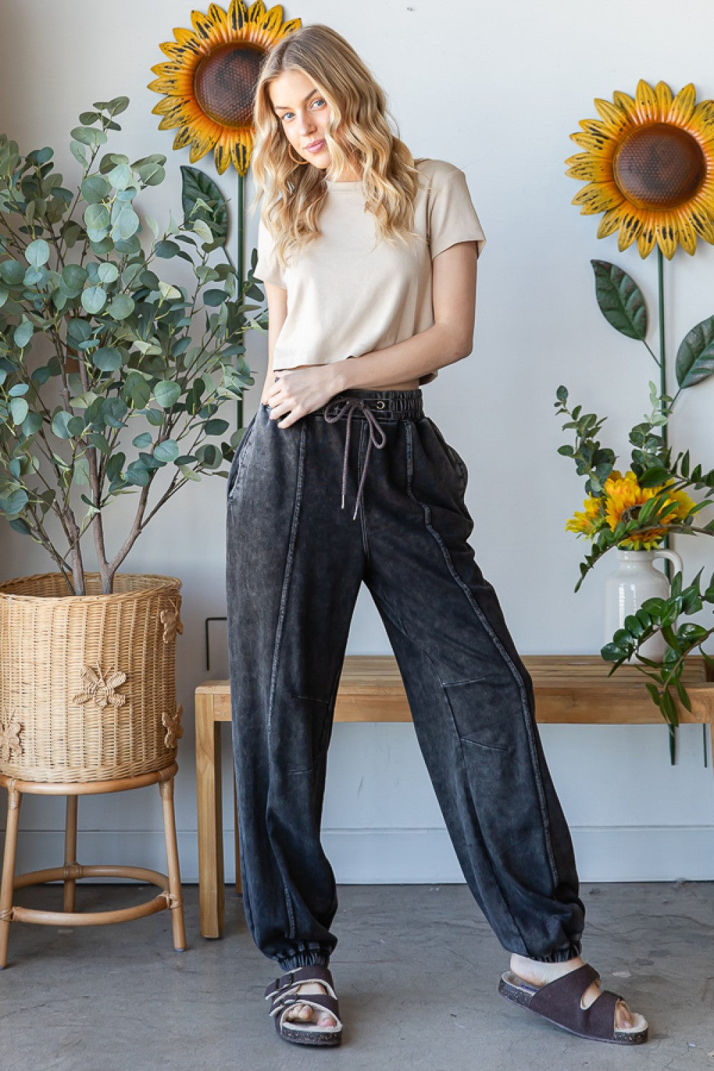 Oli & Hali Washed Terry Jogger Pants