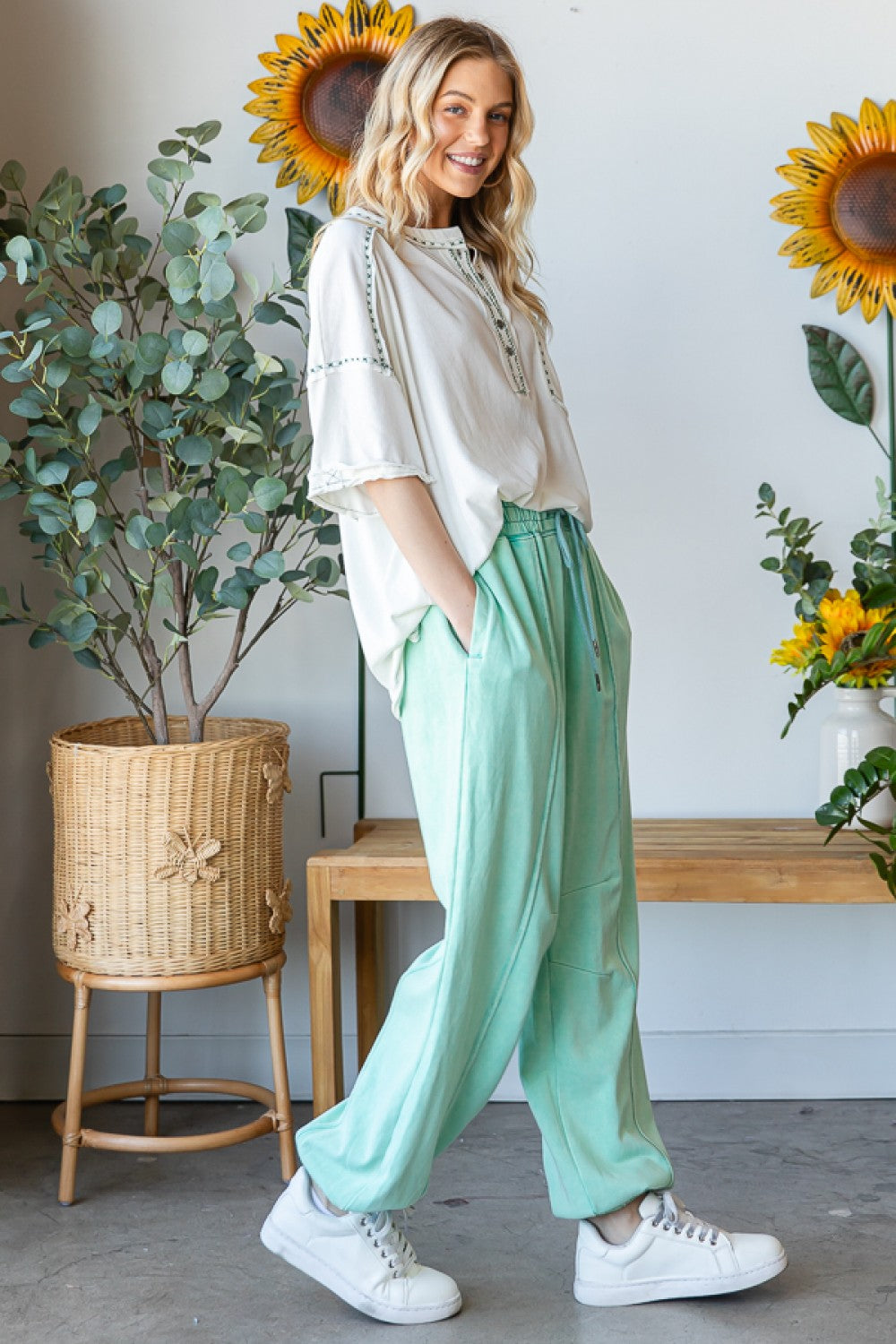 Oli & Hali Washed Terry Jogger Pants