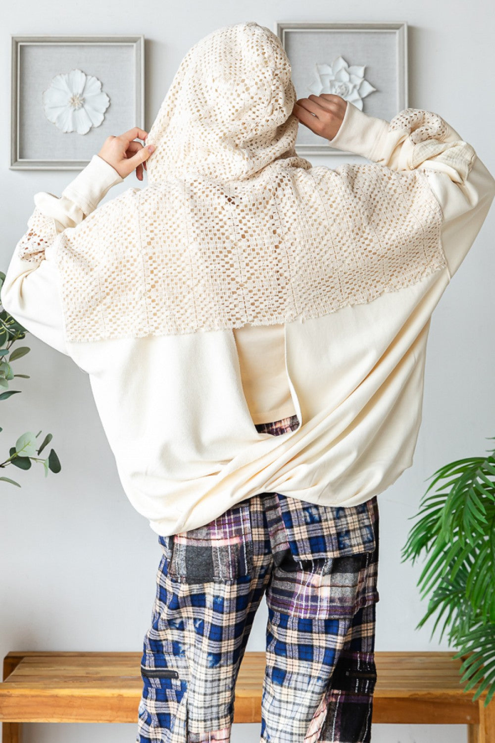 Oli & Hali Washed Back Twist Hoodie Zip Up Top