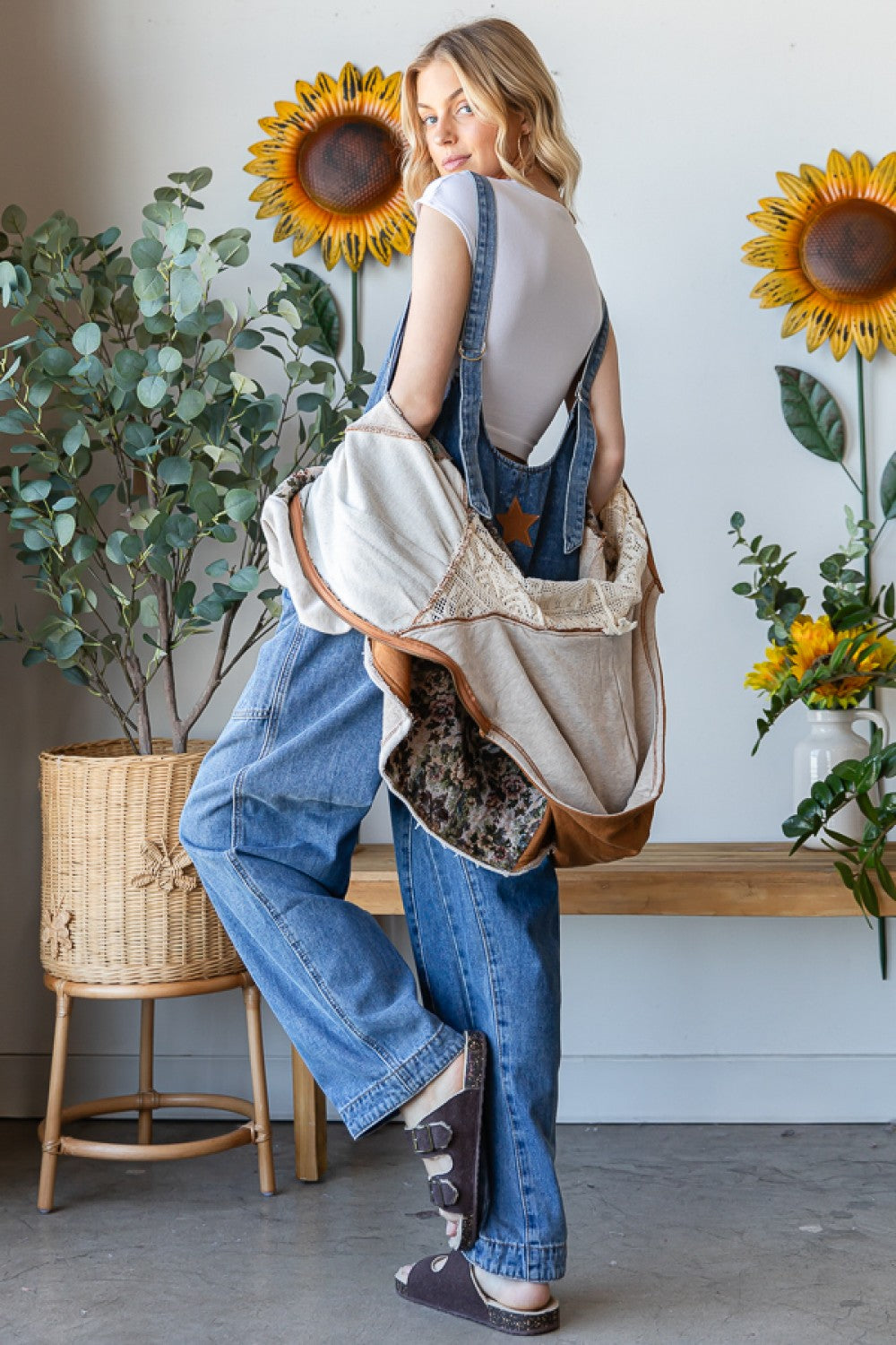 Oli & Hali Denim Overall Dress