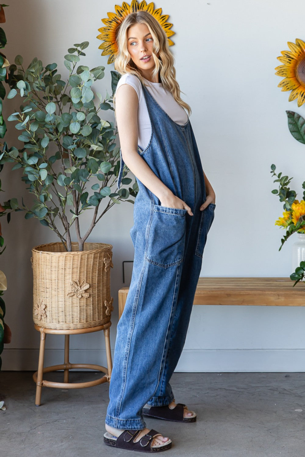 Oli & Hali Denim Overall Dress