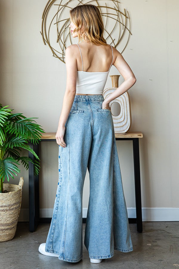 Oli & Hali Side-Open Denim Pants